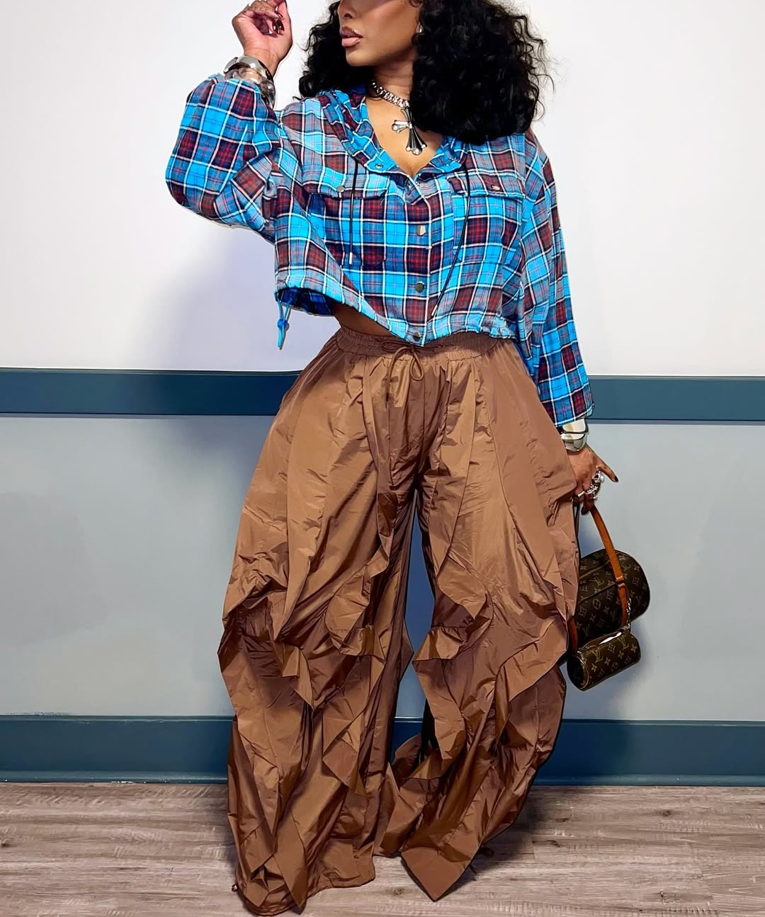 Wavy Oversized Pants