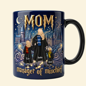 Fantasy School Mom Color Changing Ceramic Coffee Mug - Personalized Gifts For Mother's Day Heat Changing Mug