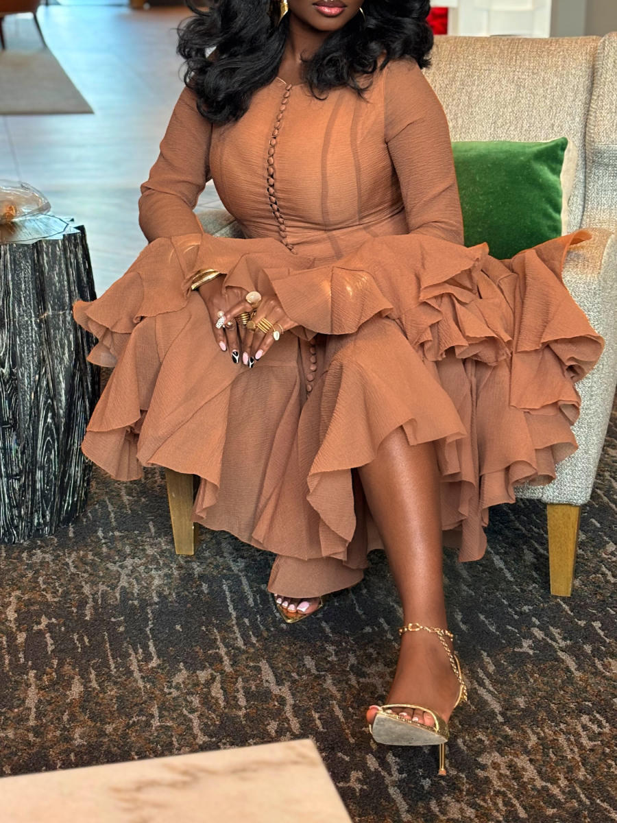 Layered Ruffled Dress