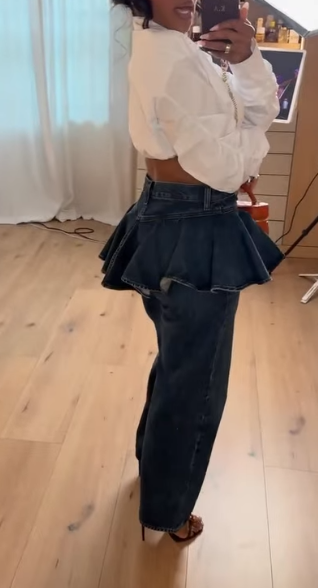 Peplum Jeans