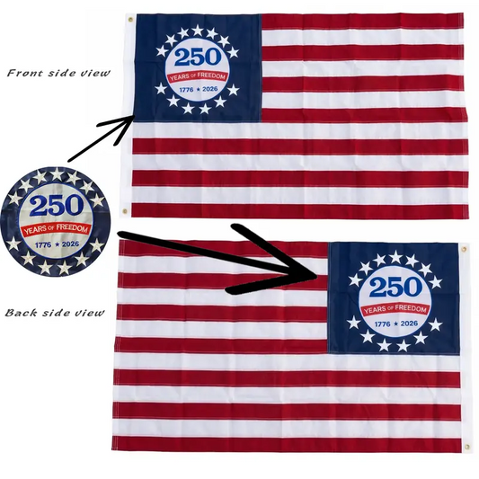 QLASH 250th Anniversary Commemorative USA Flag (1776–2026)