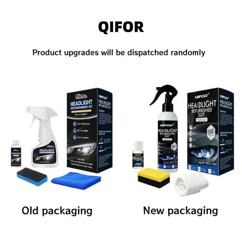 🚘Automotive Headlamp Restoration Fluid Kit – 💡Suitable for Yellowed or Foggy Lenses & Clear Surfaces | Essential for Home & Garage Use🏠