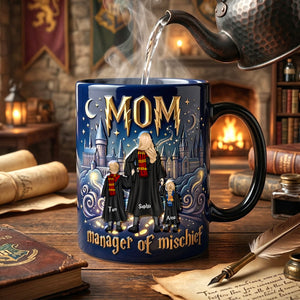 Fantasy School Mom Color Changing Ceramic Coffee Mug - Personalized Gifts For Mother's Day Heat Changing Mug