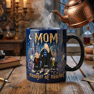 Fantasy School Mom Color Changing Ceramic Coffee Mug - Personalized Gifts For Mother's Day Heat Changing Mug