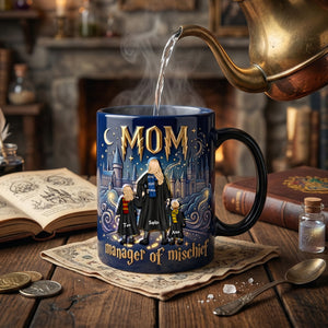 Fantasy School Mom Color Changing Ceramic Coffee Mug - Personalized Gifts For Mother's Day Heat Changing Mug