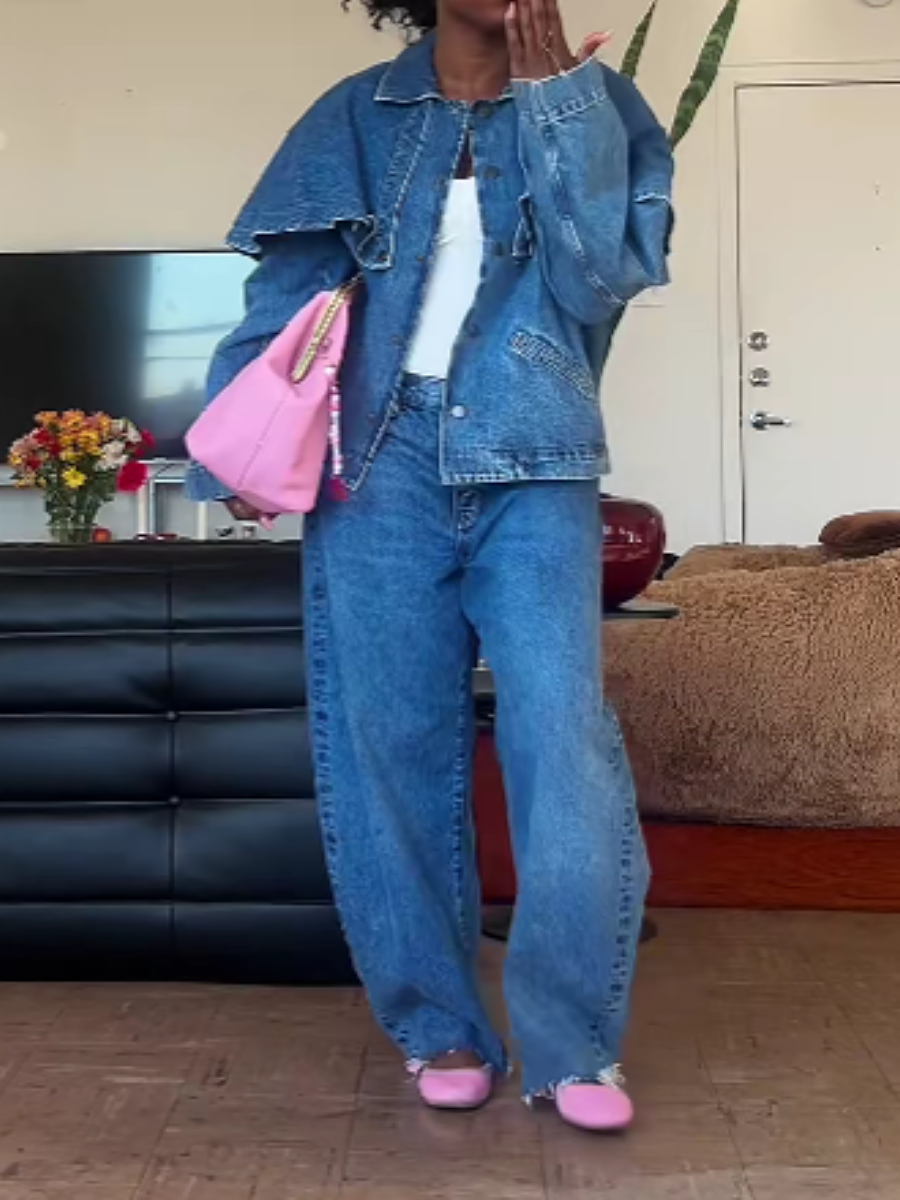 Denim Shawl Design Set