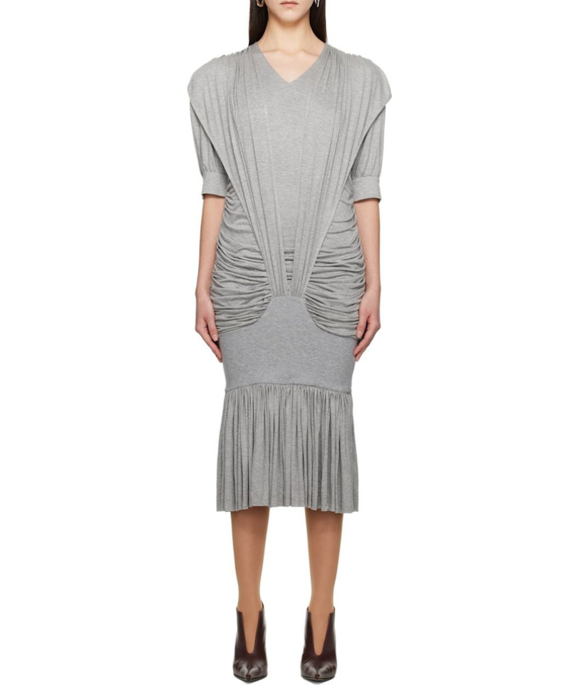 Gray Amanda Midi Dress