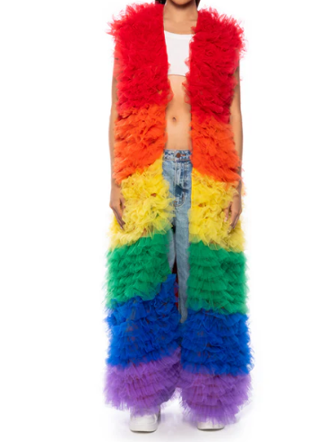 Fab Colorful Vest Jacket