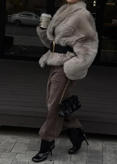 Fancy Warp Faux Fur Jacket