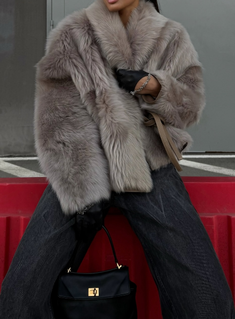 Fancy Warp Faux Fur Jacket