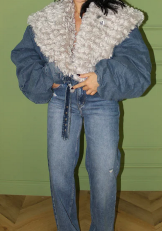 Fab Denim Bomber Jacket