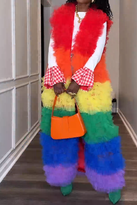 Fab Colorful Vest Jacket